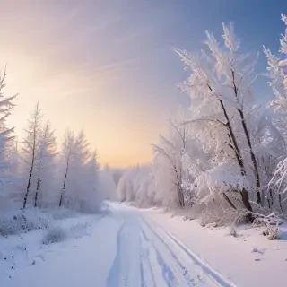 winter zoom background