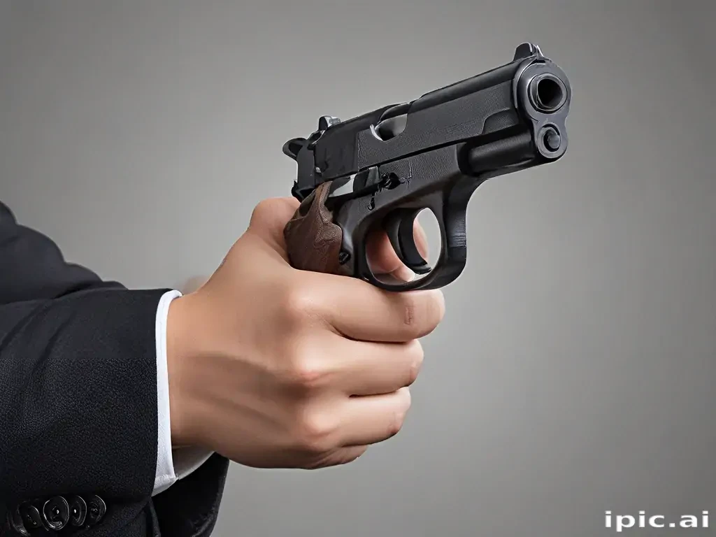 holding gun png