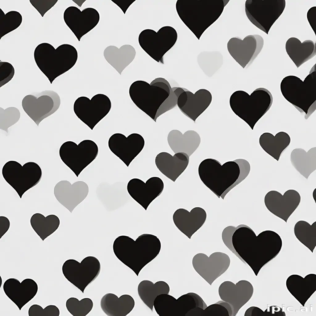 black heart transparent