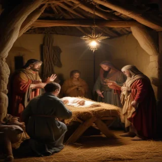images of the manger scene