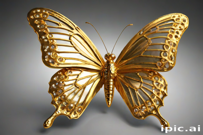 golden butterfly png