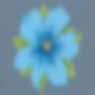 blue flower clip art