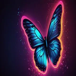 neon butterfly wallpaper