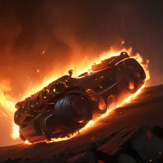 background on fire