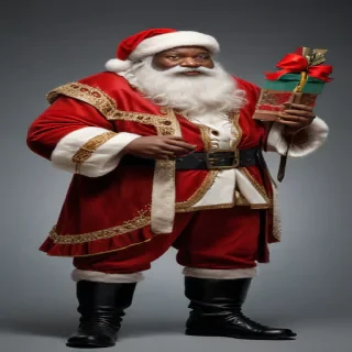 black santa png