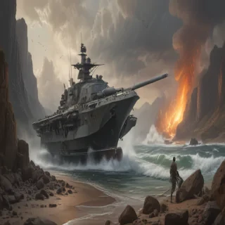 military drawing