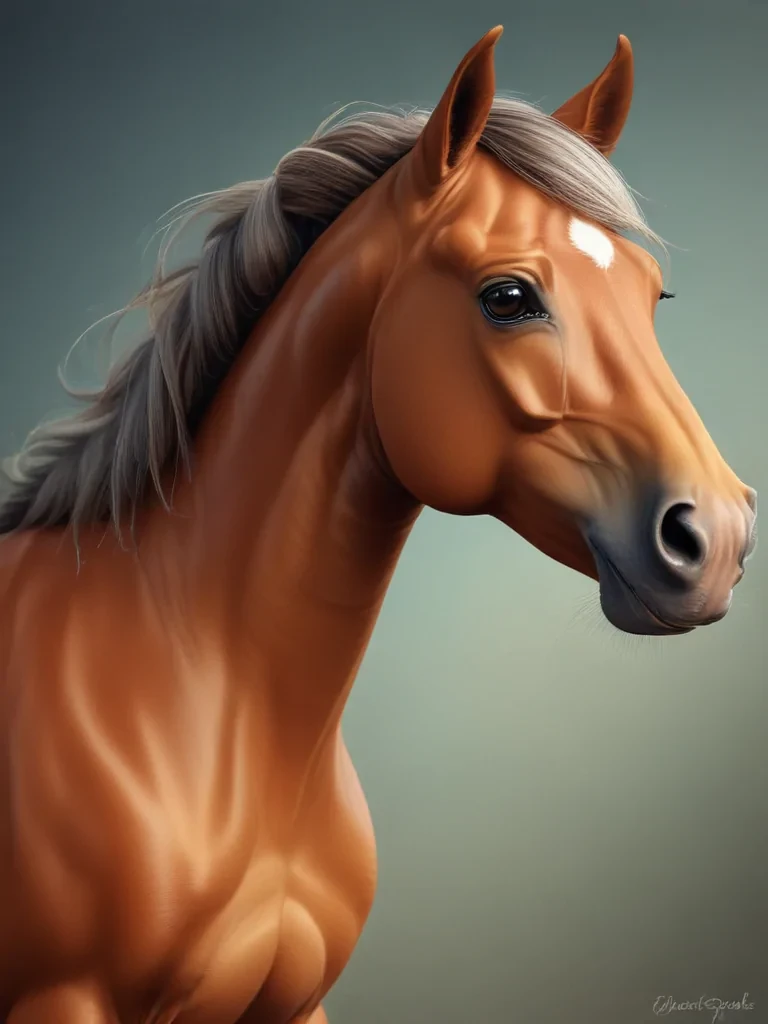 image of a cartoon horse