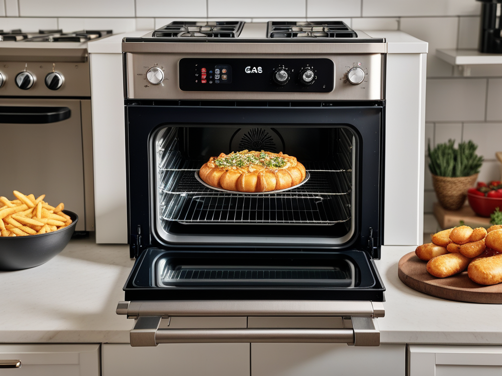 gas oven with air fryer