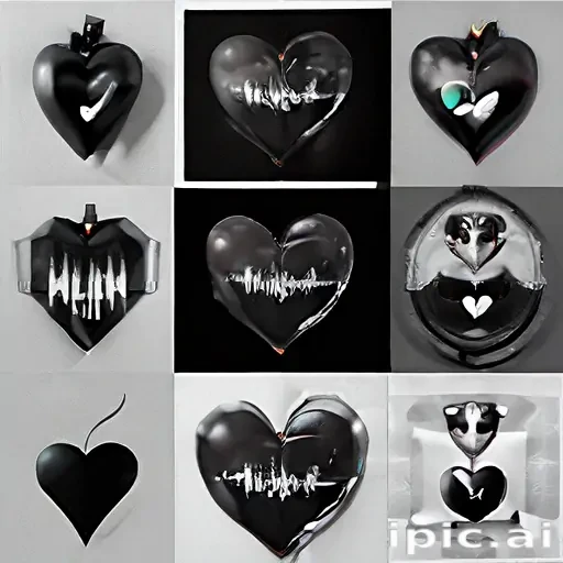 black heart aesthetic