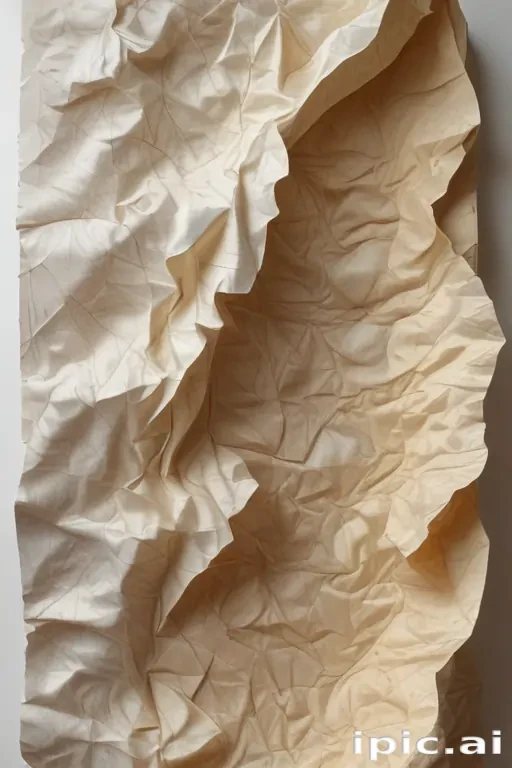 wrinkled paper overlay