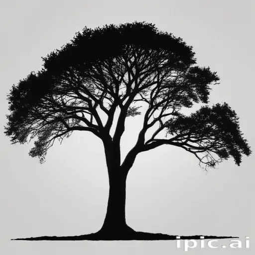 silhouette tree png