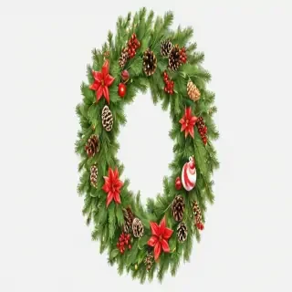 christmas wreath transparent