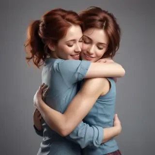 hugging png