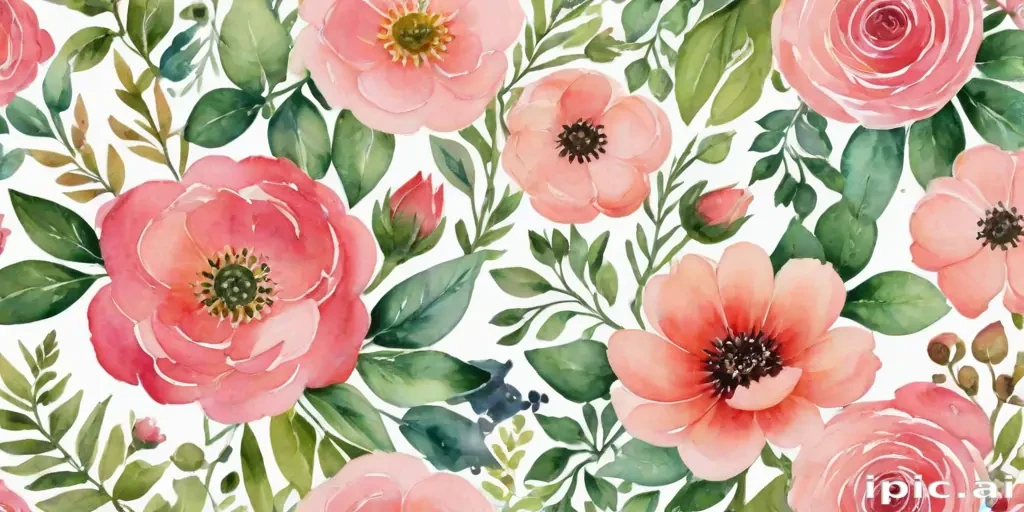 background watercolor flowers