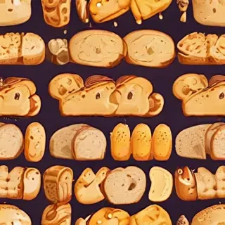 bread in cartoon