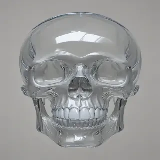 transparent skull