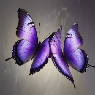 purple butterflies