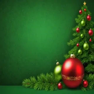 green christmas bg