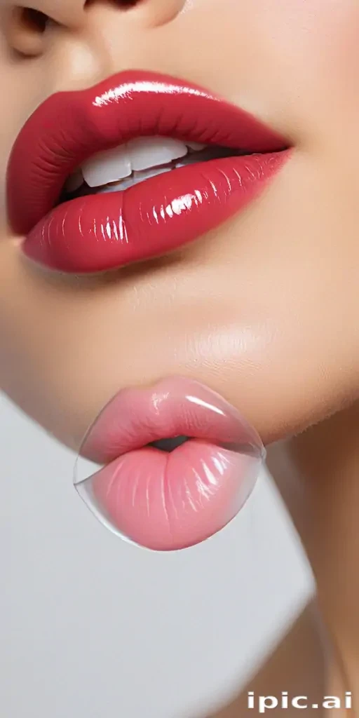 transparent lips