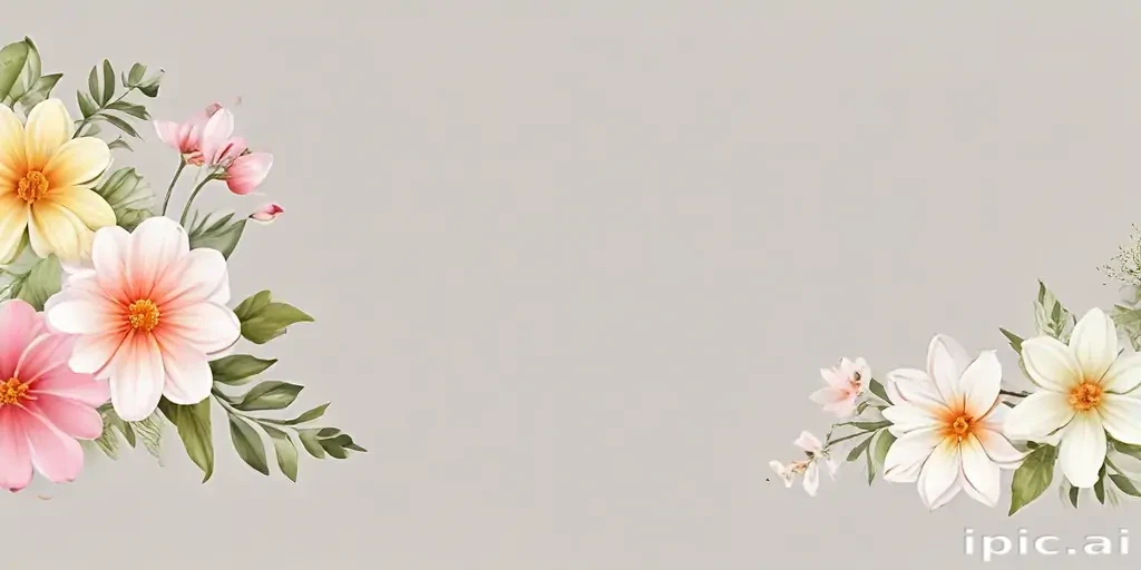 transparent flower border