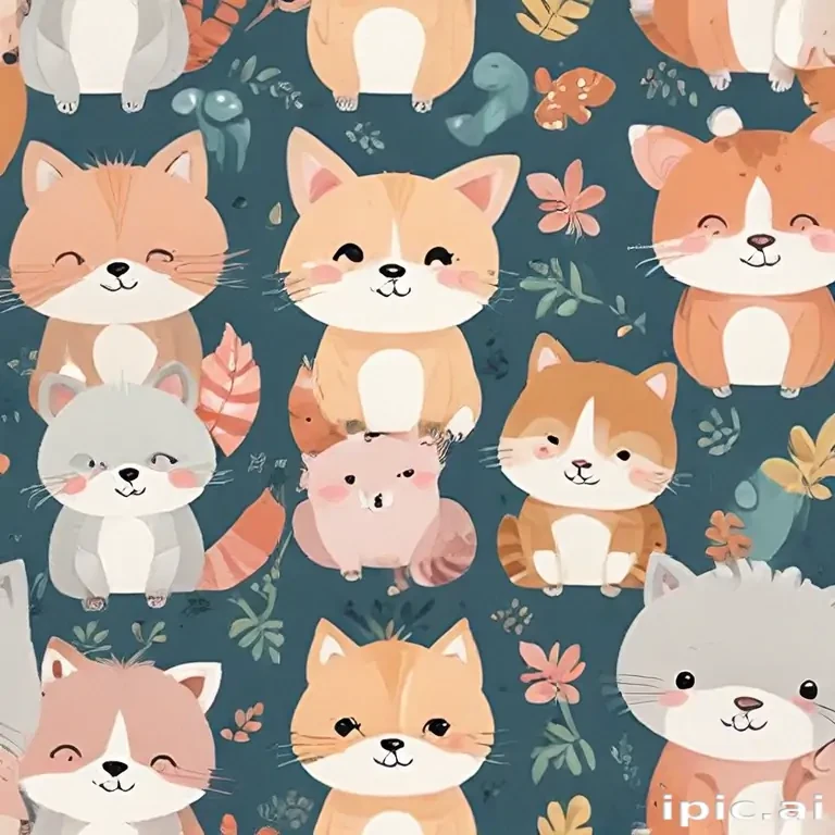 cute animal background