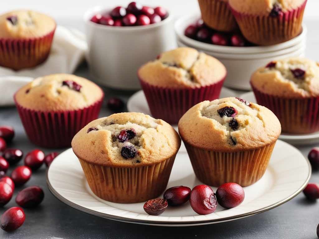 cranberry muffins with dried cranberries