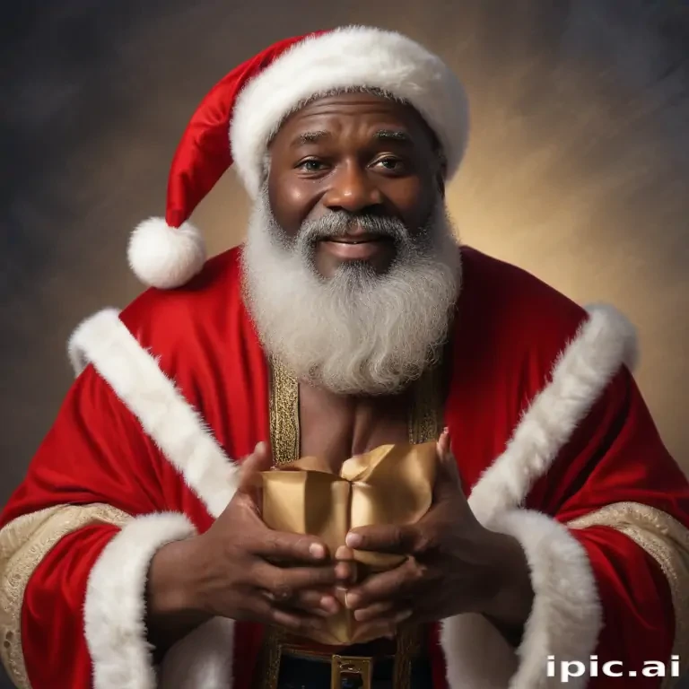 image of black santa