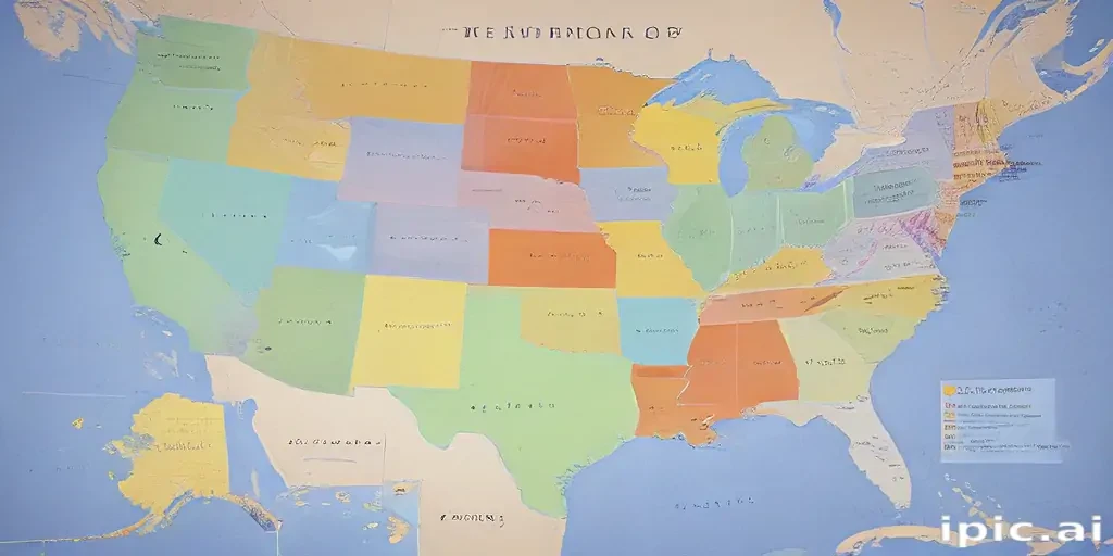 map of the united states of america