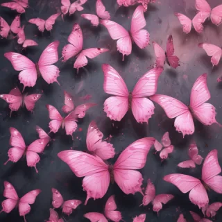 pink butterflies png