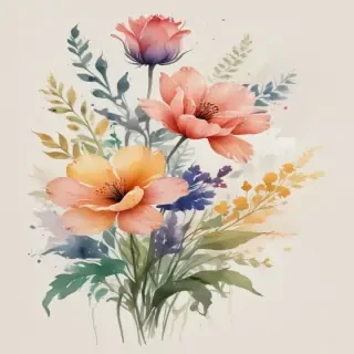 watercolor flowers png