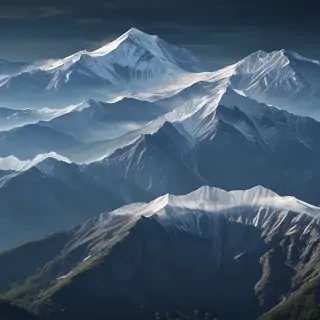 transparent mountains