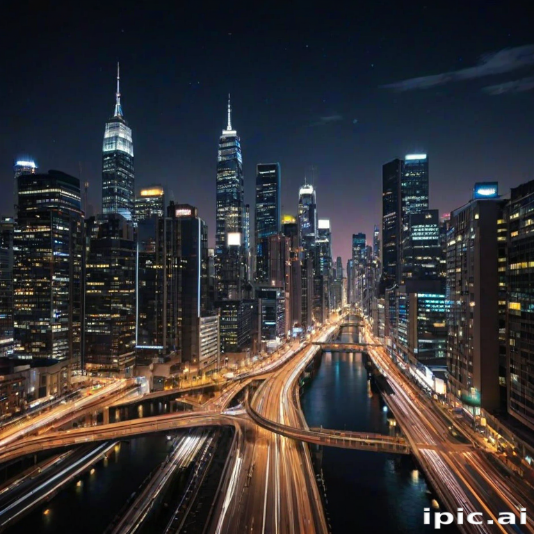 city lights background