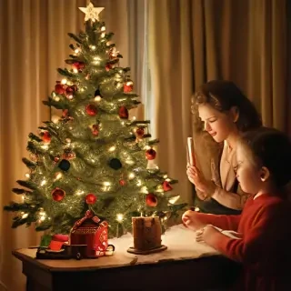 old fashioned christmas pictures