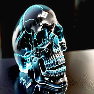 transparent skull