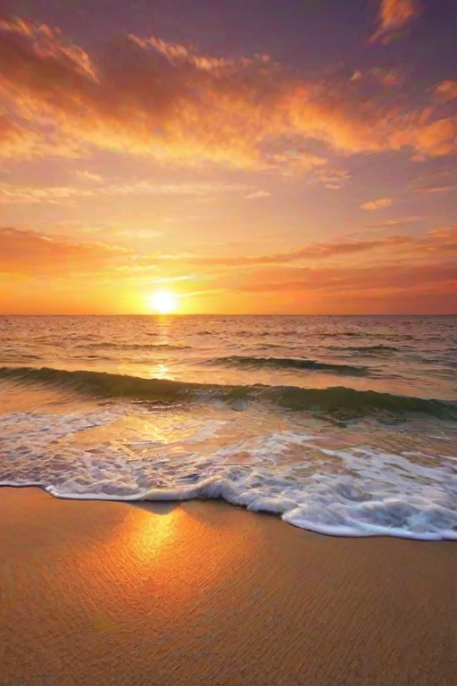 sunset on the beach backgrounds