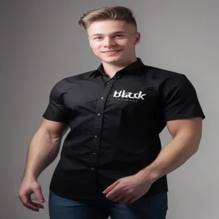 black mockup shirt