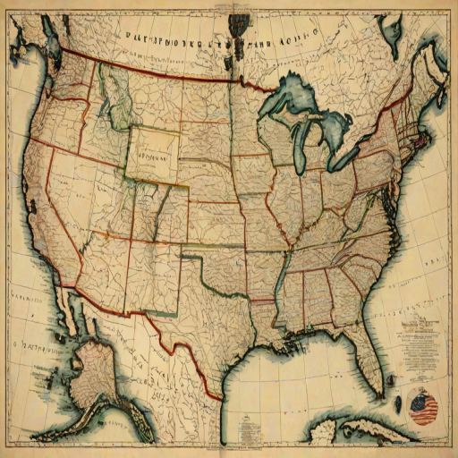 map of the united states of america