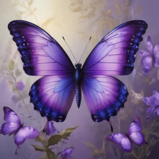 purple butterflies