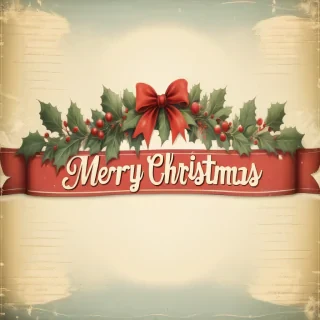 vintage merry christmas