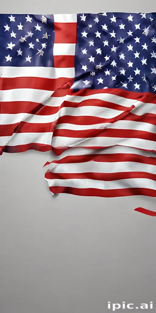 transparent american flag clipart