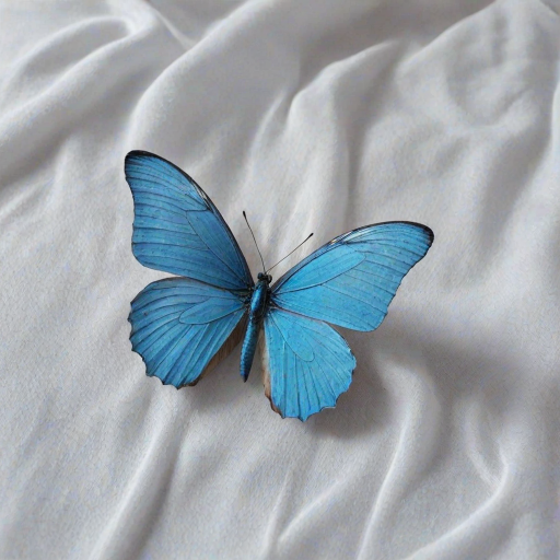aesthetic blue butterfly
