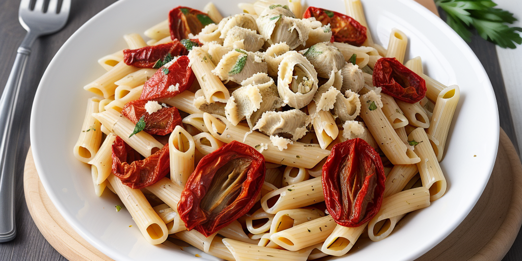 pasta sun dried tomatoes artichokes