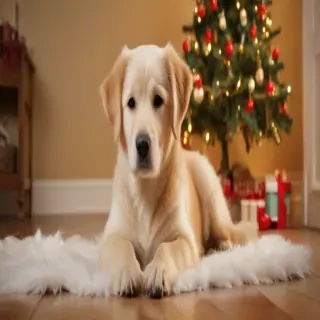 cute christmas dog wallpaper