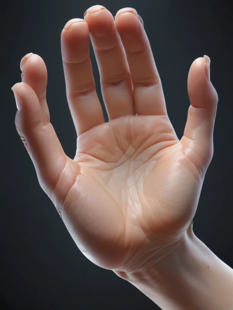 transparent prayer hand