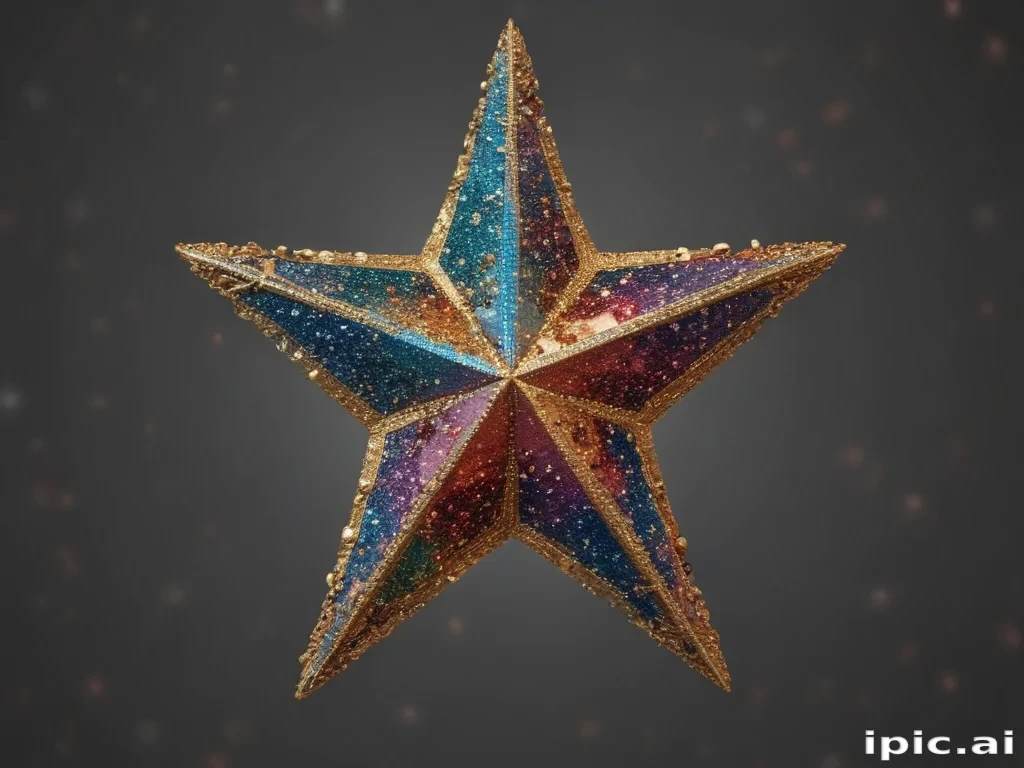glitter star png