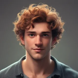 popular male cartoon characters with curly hair