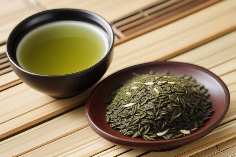 green tea with roasted rice