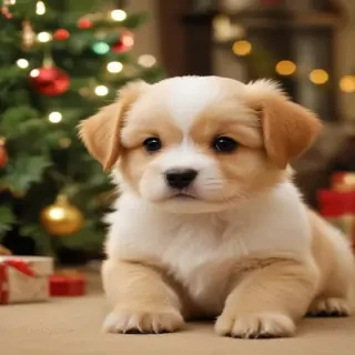 christmas puppy desktop backgrounds