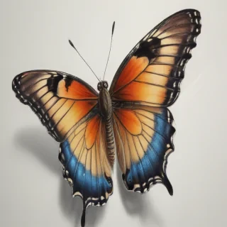 drawing of a butterfly