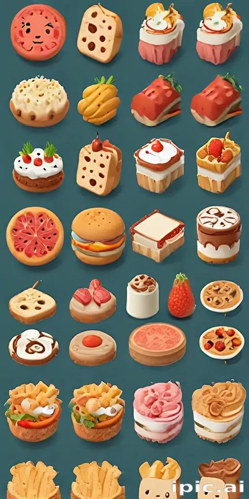 animated food